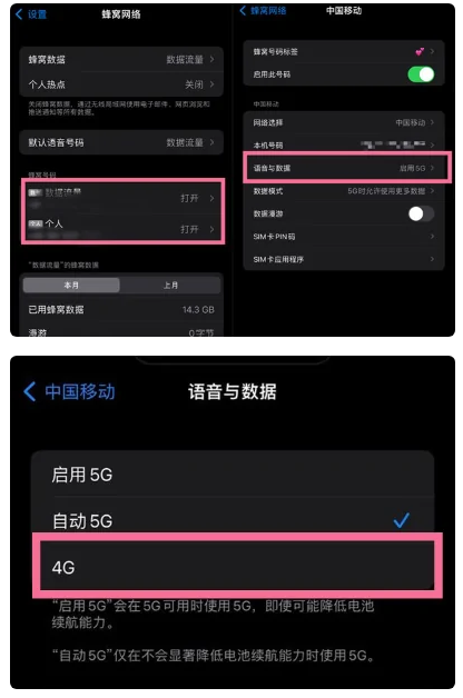 衢江苹果手机维修分享iPhone14如何切换4G/5G? iPhone14 5G网络切换方法 